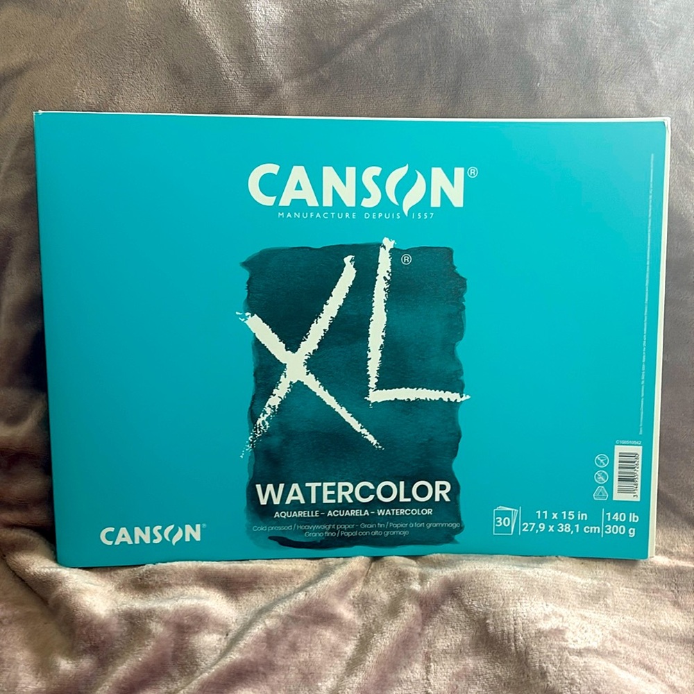 Canson cold pressed watercolor paper pad